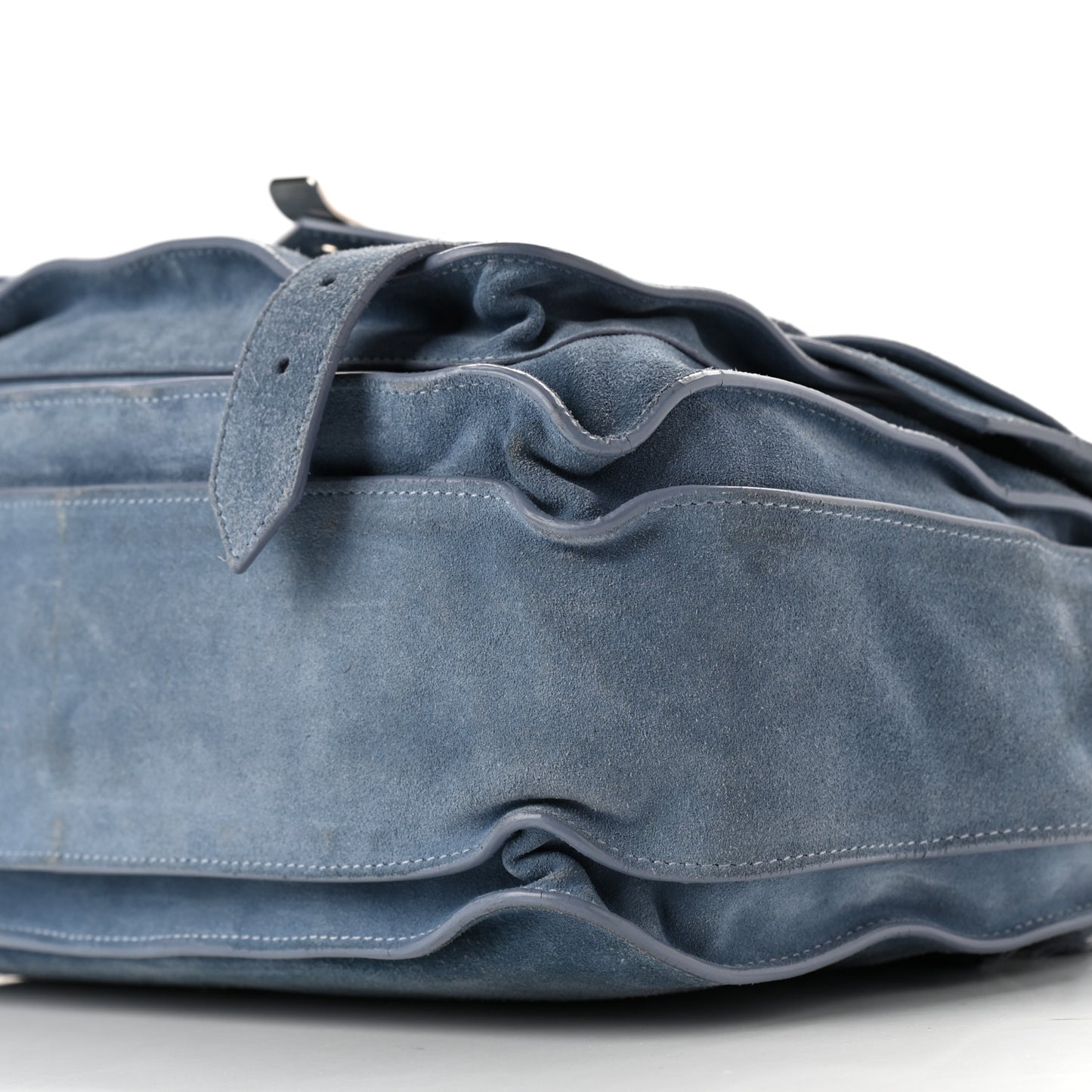 Suede Medium PS1 Satchel Polar Blue