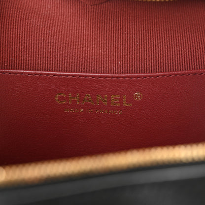 Chanel Lambskin Quilted CC In Love Heart Bag Black 7 of 11