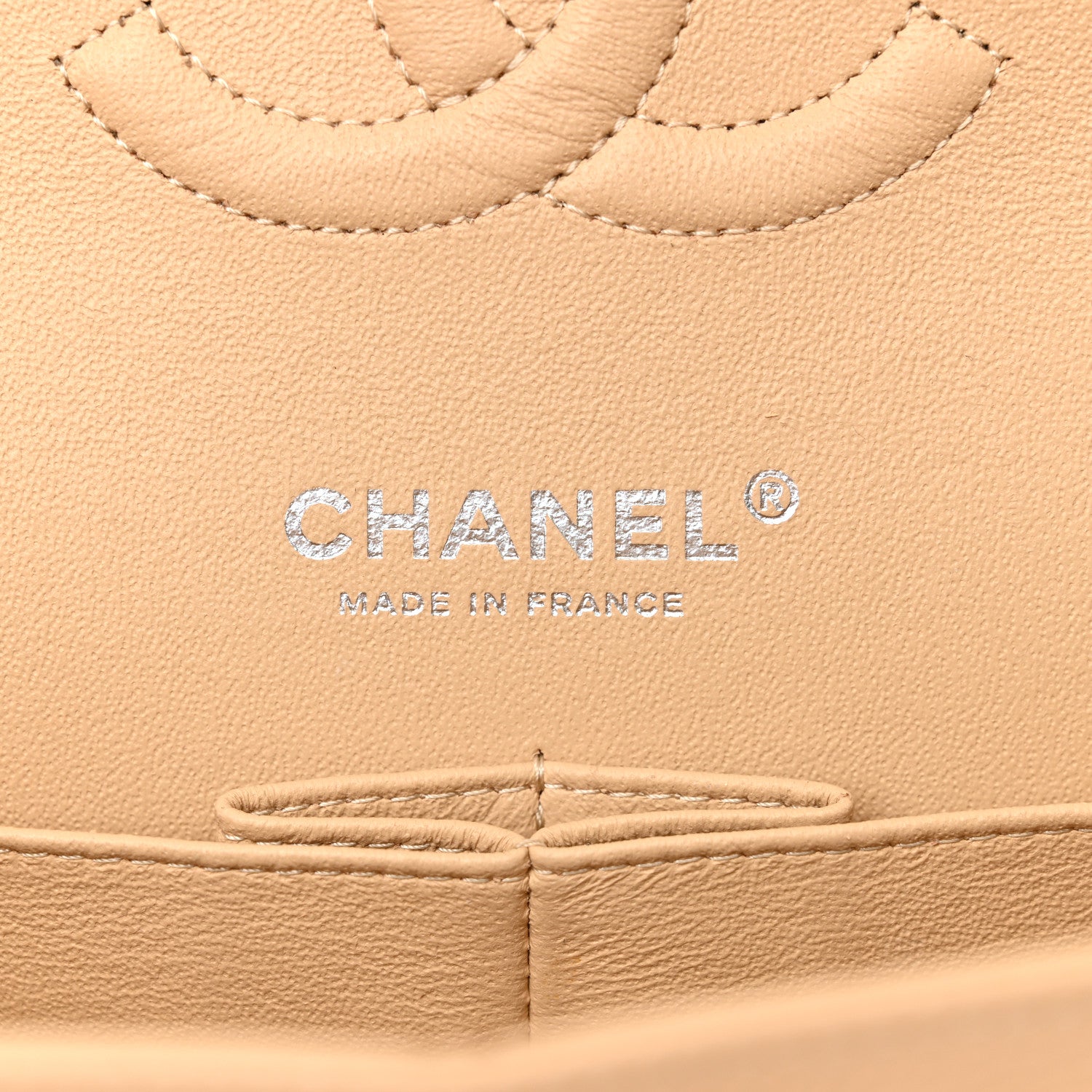 Chanel Caviar Quilted Medium Double Flap Beige 6 of 13