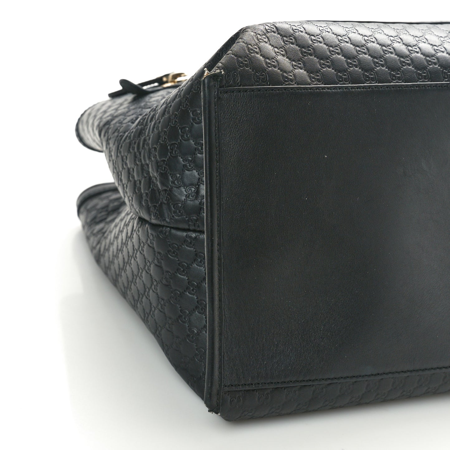 Soft Microguccissima Large Tote Black