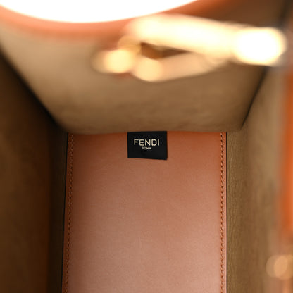 Fendi Vitello King Plexiglass Medium Fendi Sunshine Shopper Tote Cuoio 6 of 10