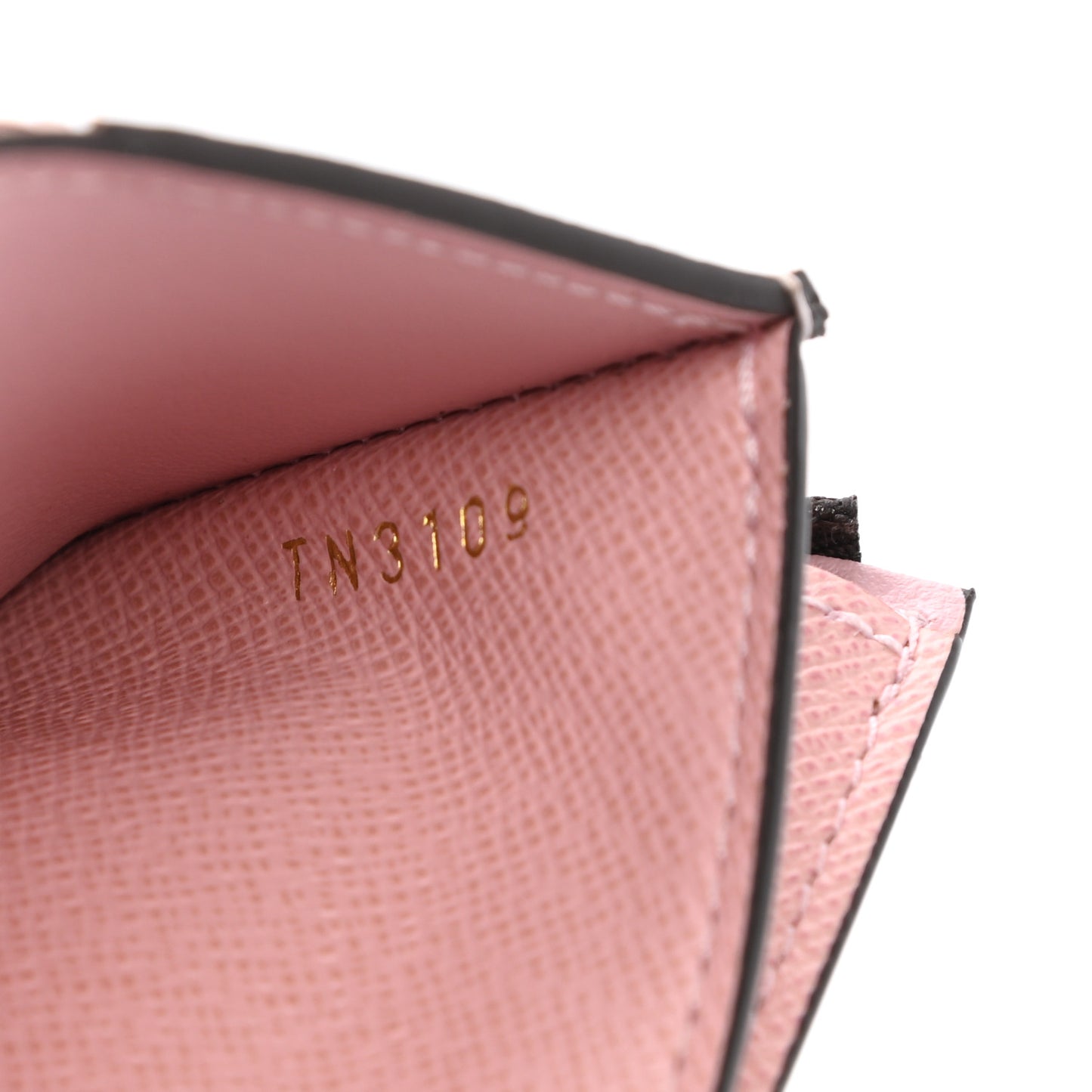 Damier Ebene Zoe Wallet Rose Ballerine
