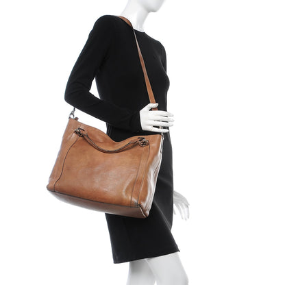 Gucci Pebbled Calfskin Medium Miss GG Top Handle Bag Light Cuir 2 of 18