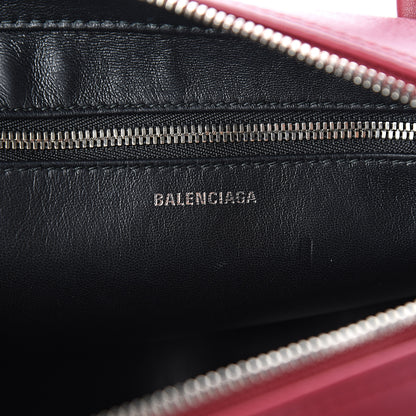 Balenciaga Shiny Day Calfskin S Triangle Duffle Rouge Grenat 5 of 9
