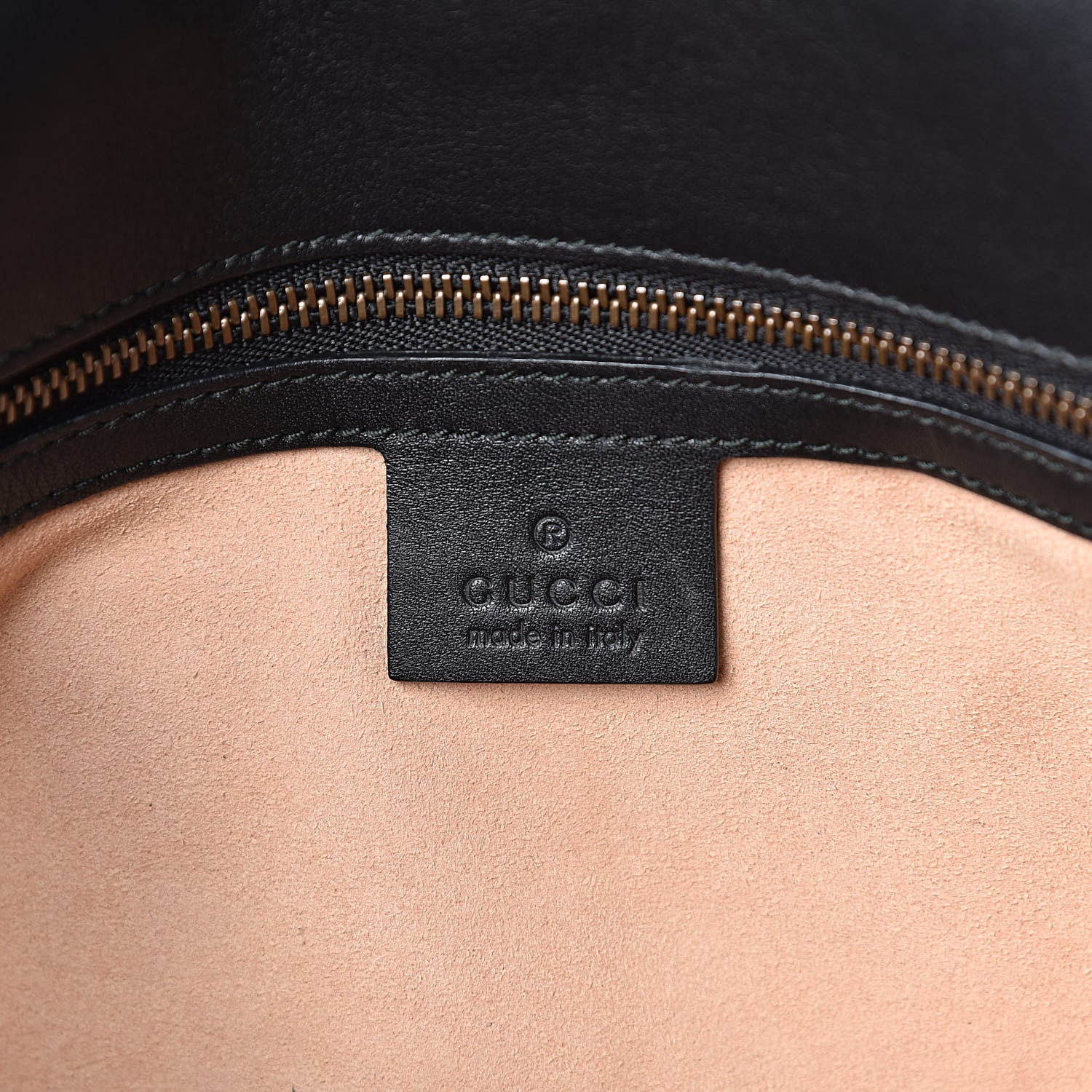 Gucci Calfskin Matelasse Small GG Marmont Shoulder Bag Black 6 of 10