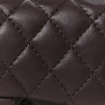 Chanel Lambskin Quilted Mini Double Flap With Hook Dark Brown 9 of 12