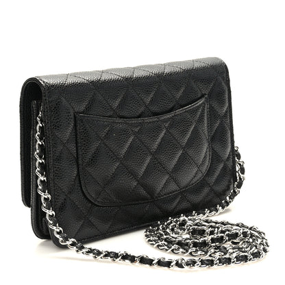 Chanel Caviar Quilted Wallet on Chain WOC Black 3 of 11