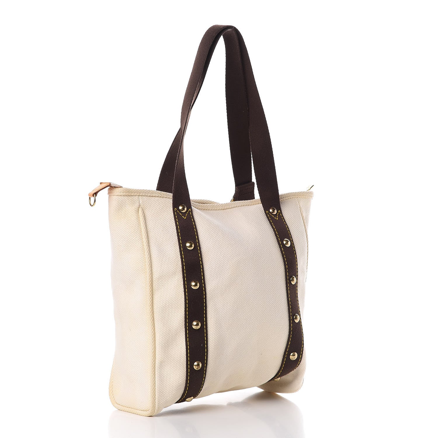 Louis Vuitton Toile Antigua Cabas MM Tote White 3 of 8