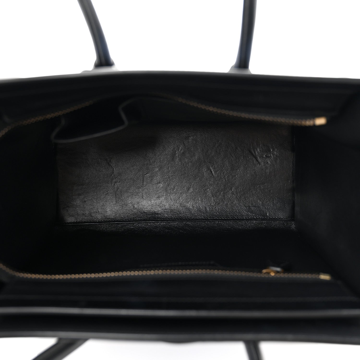 Celine Baby Grained Calfskin Nubuck Micro Tri-Color Luggage Porcelain 5 of 12