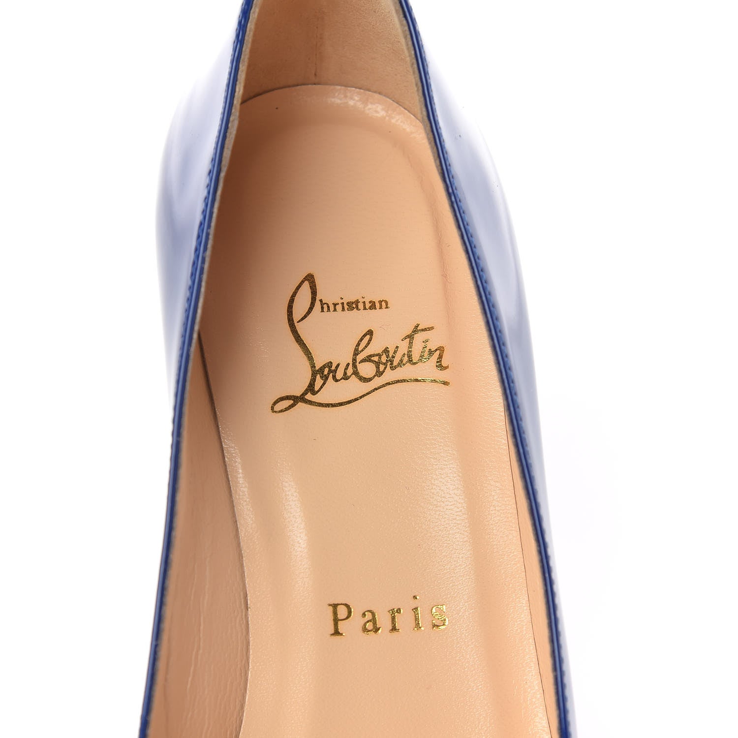 Christian Louboutin Patent Simple 70 Pumps 37 Neptune 7 of 8