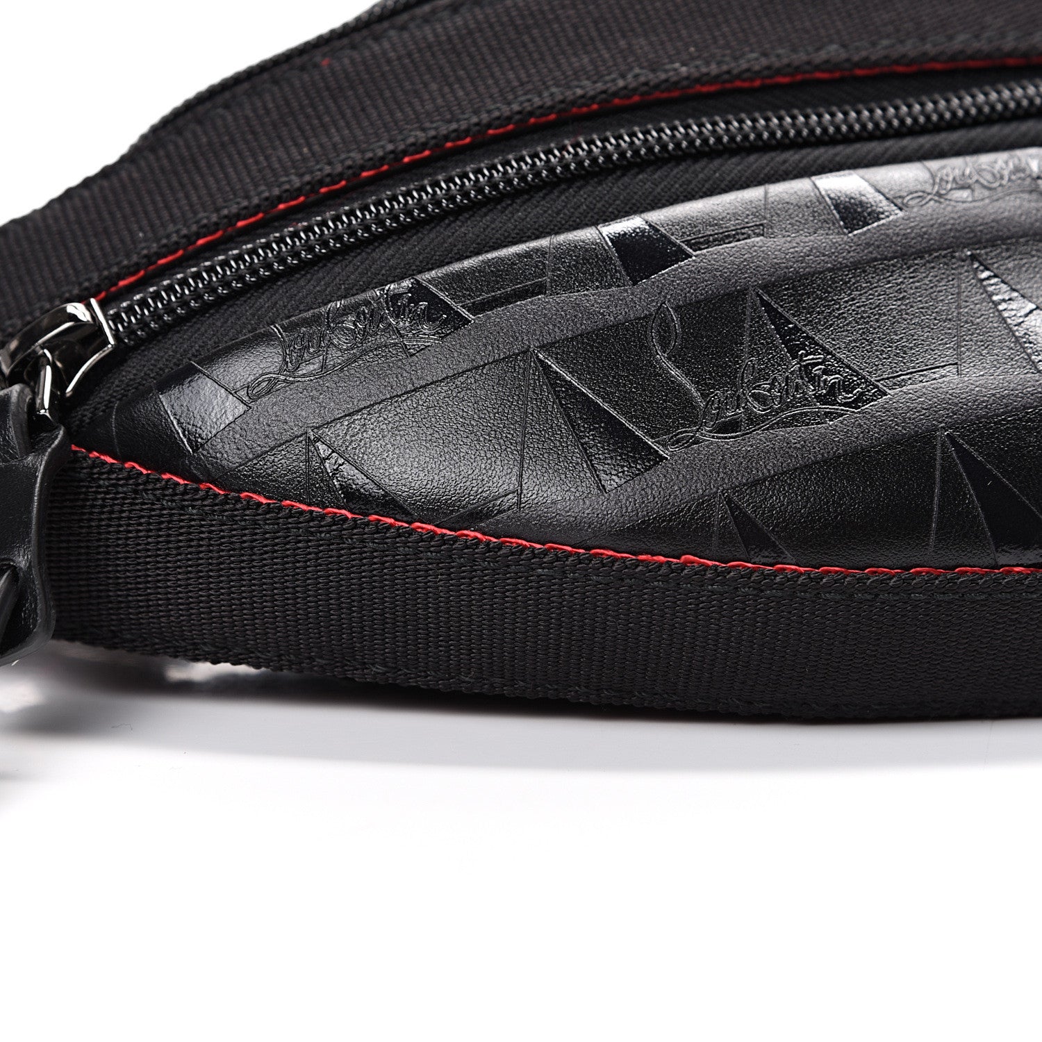 Christian Louboutin Calfskin Paris NYC Belt Bag Black 8 of 10