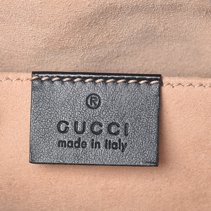 Gucci Calfskin Matelasse Small GG Marmont Chain Shoulder Bag Black 6 of 9