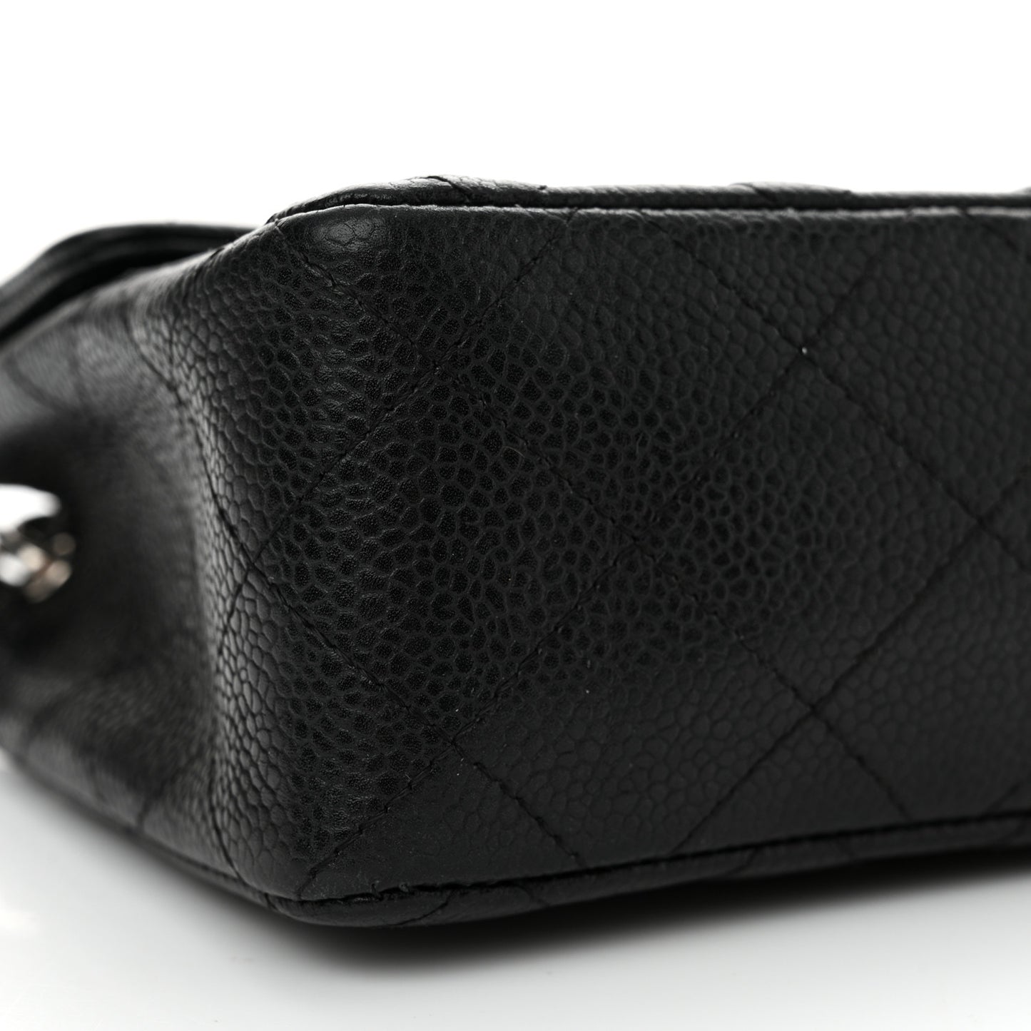 Caviar Quilted Mini Square Flap Black