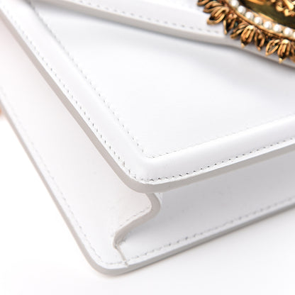 Dolce & Gabbana Smooth Calfskin Small Devotion Envelope Top Handle Bag White 7 of 9