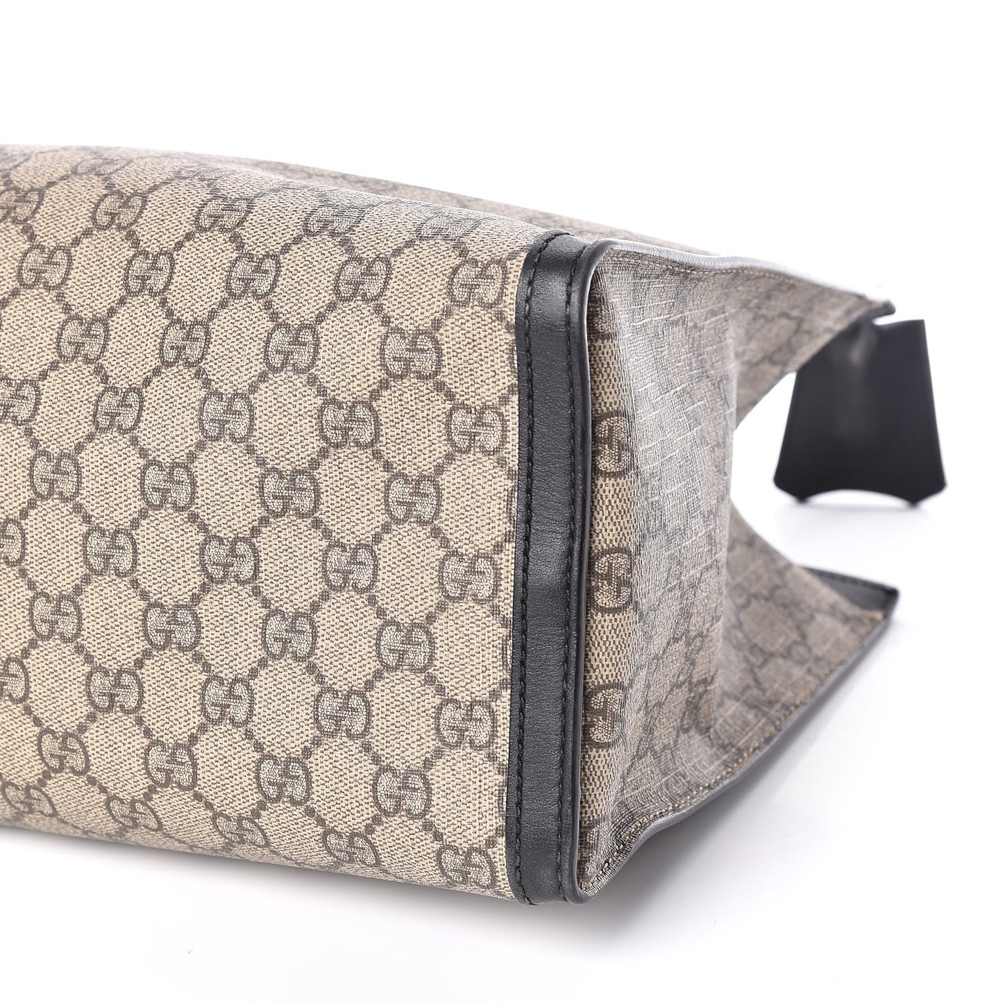 GG Supreme Monogram Medium Padlock Tote Black