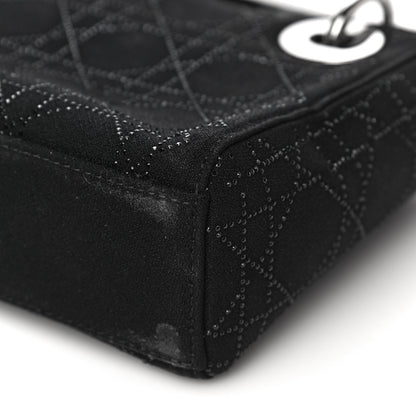 Christian Dior Canvas Studded Cannage Mini Lady Dior Black 15 of 18