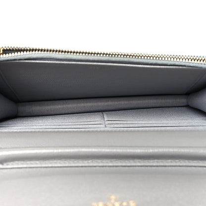 Chanel Caviar Quilted Golden Class Wallet On Chain WOC Gray 5 of 11