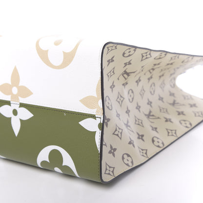 Louis Vuitton Monogram Giant Onthego GM Kaki Beige 10 of 10