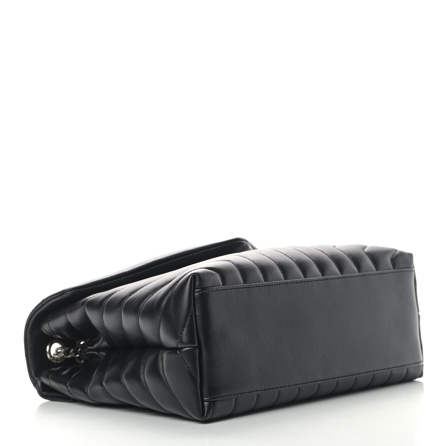 Saint Laurent Calfskin Y Quilted Monogram Medium Loulou Chain Satchel Black 3 of 9