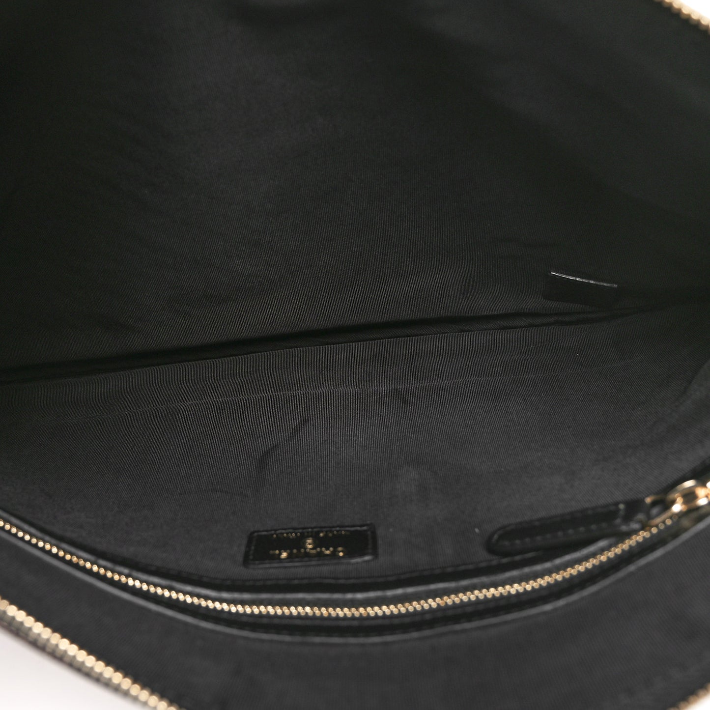 Caviar Chevron Boy Zip Pouch Black
