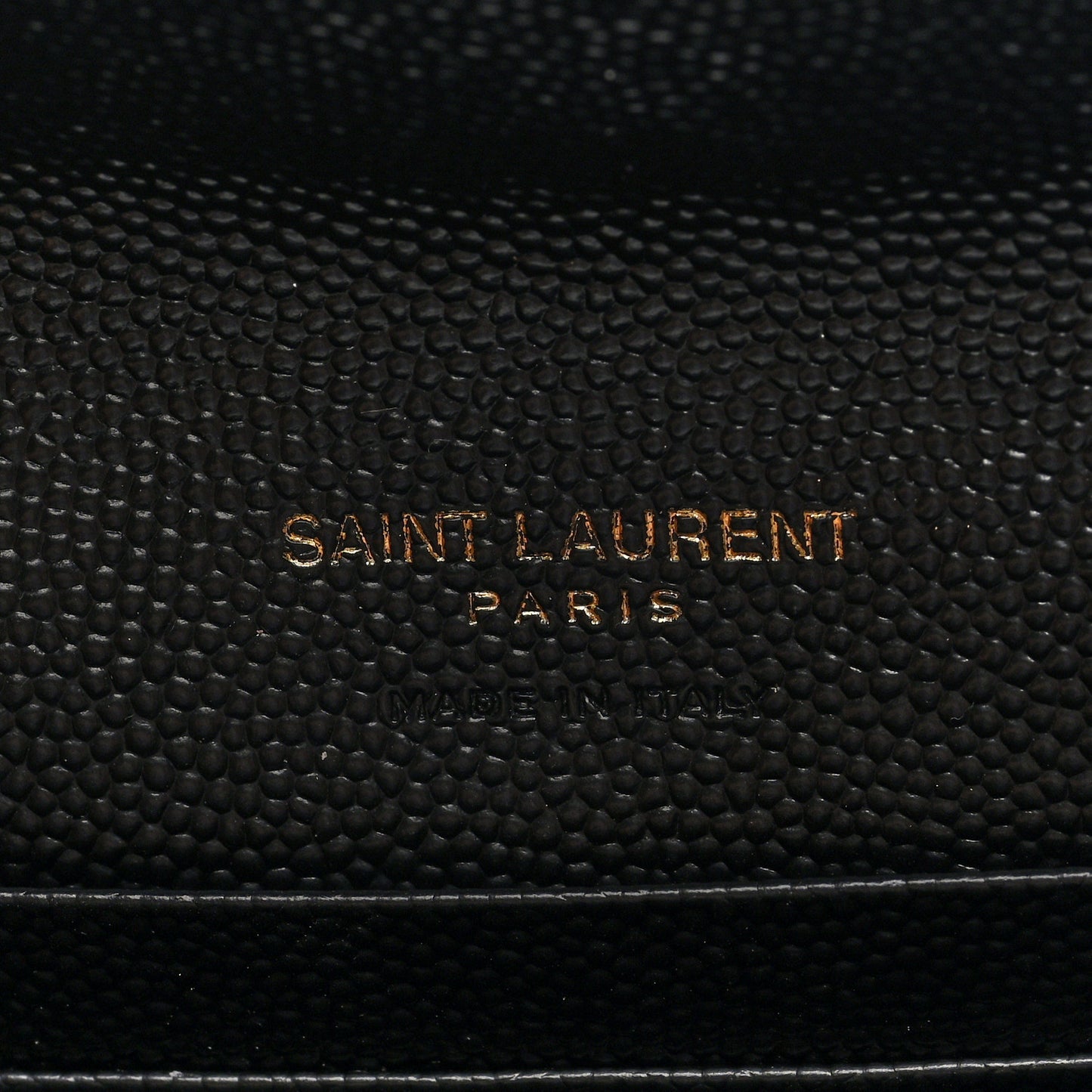 Grain De Poudre Matelasse Chevron Small Monogram Envelope Wallet Black