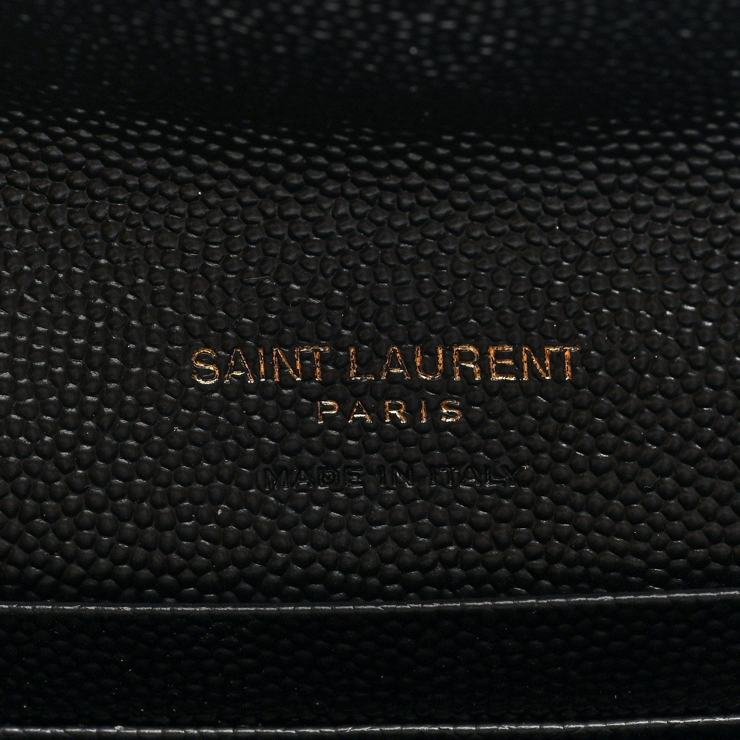 Saint Laurent Grain De Poudre Matelasse Chevron Small Monogram Envelope Wallet Black 6 of 6