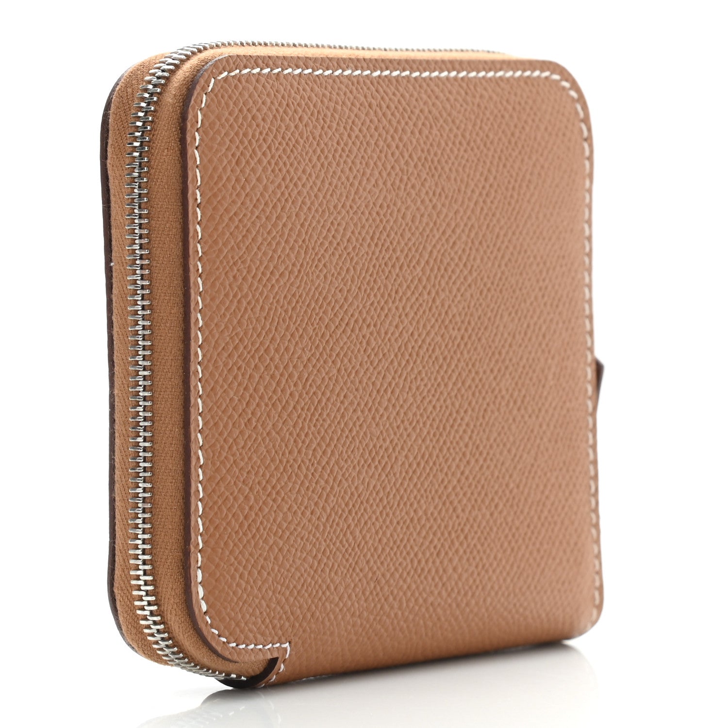 Hermes Epsom Silk'in Compact Wallet Gold 3 of 8