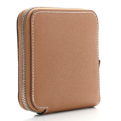 Hermes Epsom Silk'in Compact Wallet Gold 3 of 8