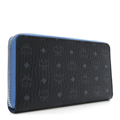 MCM Visetos Large Zip Around Wallet Black 3 of 7