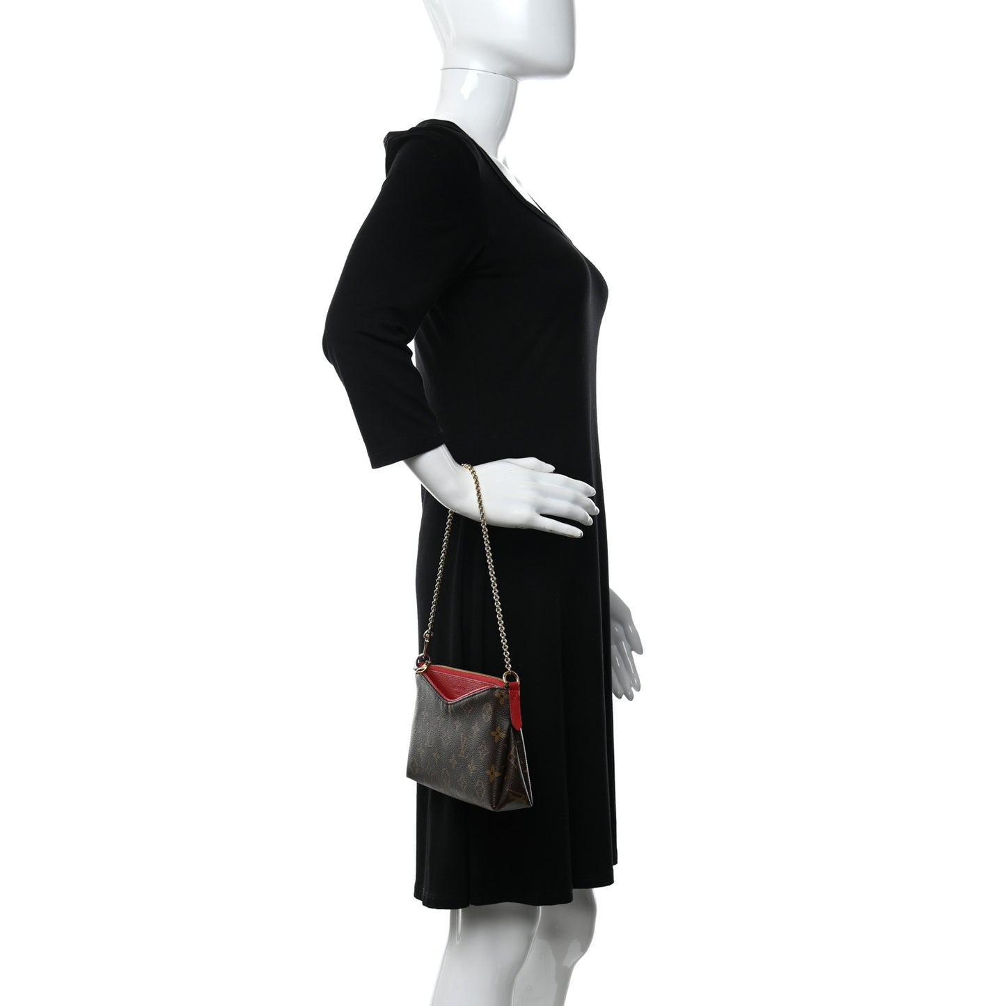 Monogram Pallas Clutch Cherry