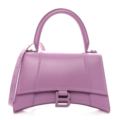 Balenciaga Shiny Box Calfskin Tonal B Small Hourglass Top Handle Bag Lilac 1 of 16