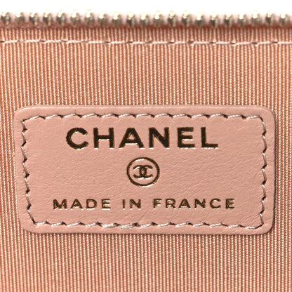 Chanel Lambskin Quilted Small Top Handle Vanity Case With Chain Beige 6 of 11