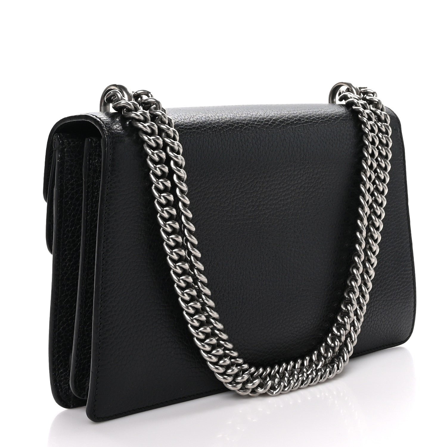 Gucci Pebbled Calfskin Small Dionysus Shoulder Bag Black 3 of 9