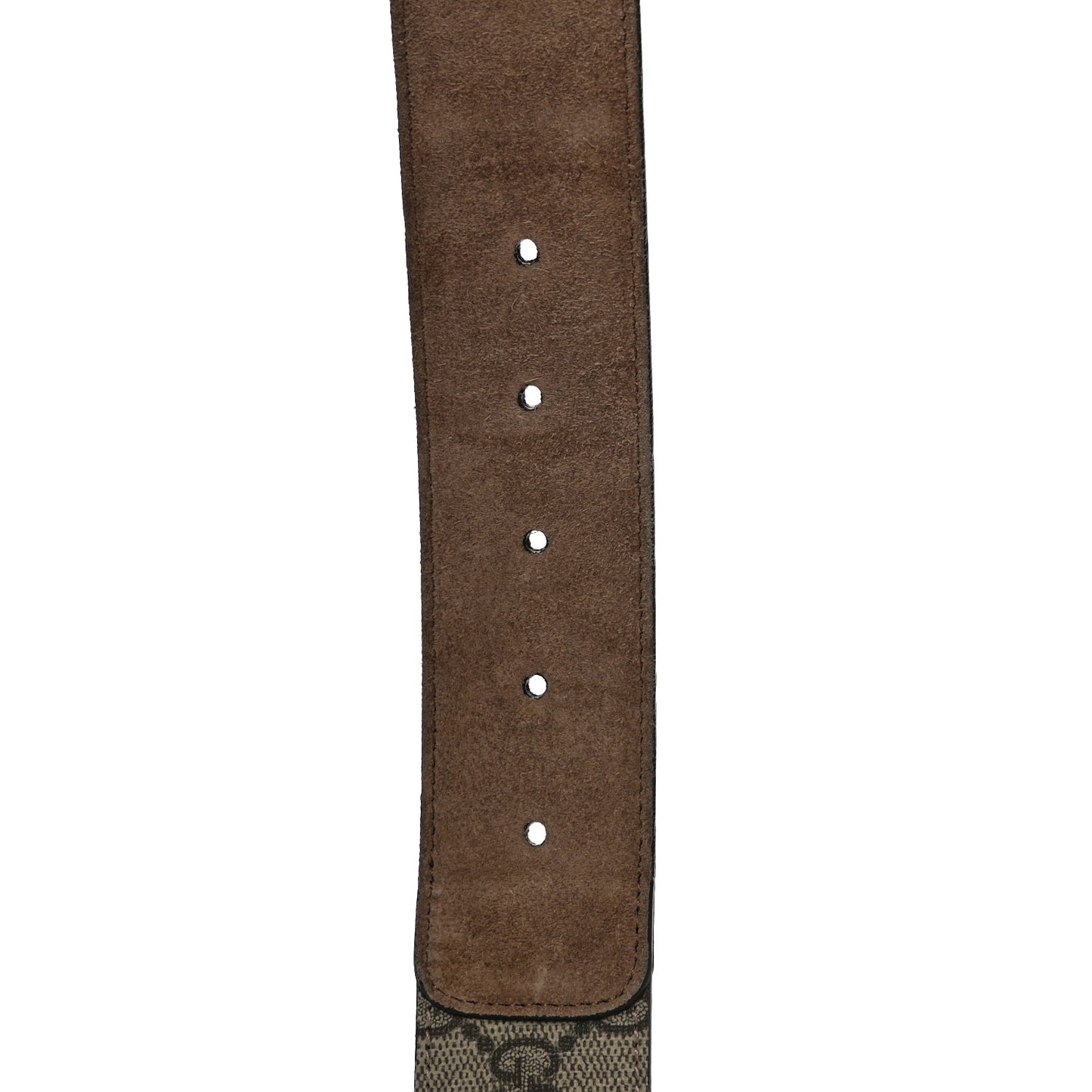GG Supreme Monogram Suede Dionysus 40mm Belt 95 38 Beige Taupe