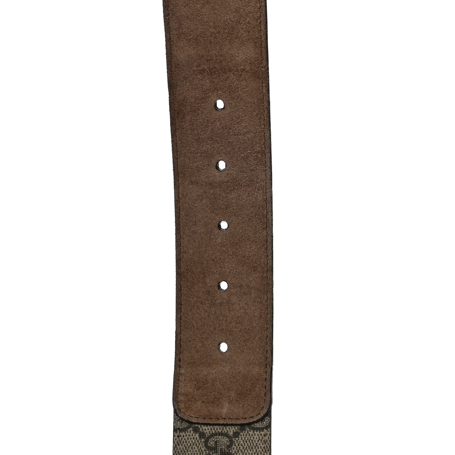 Gucci GG Supreme Monogram Suede Dionysus 40mm Belt 95 38 Beige Taupe 8 of 11