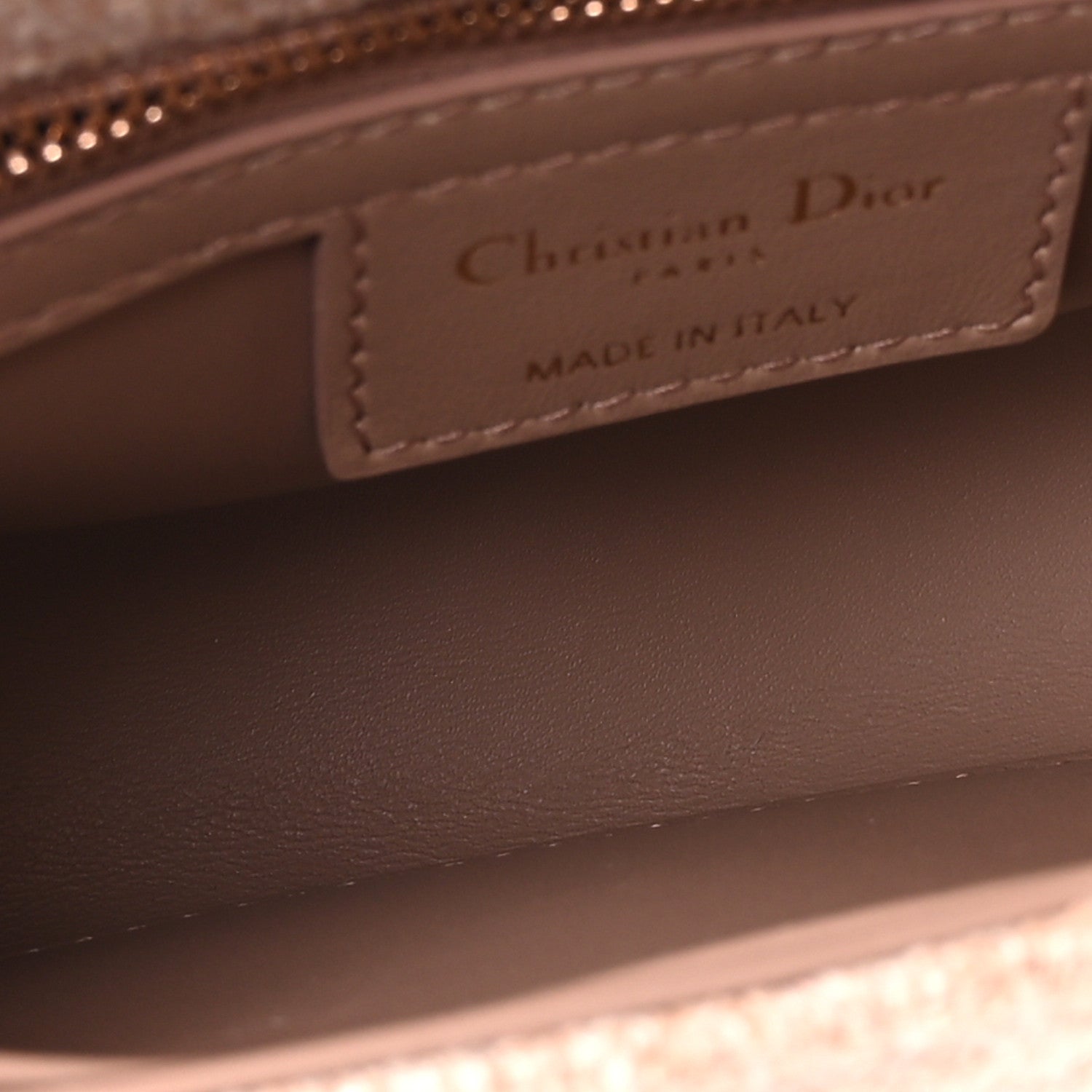 Christian Dior Linen Macrocannage Small Caro Bag Rose 5 of 10