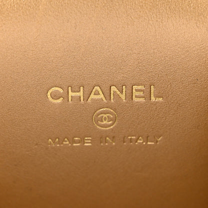 Chanel Lambskin Quilted Pearl Crush Mini Vanity Case With Chain Dark Pink 6 of 11