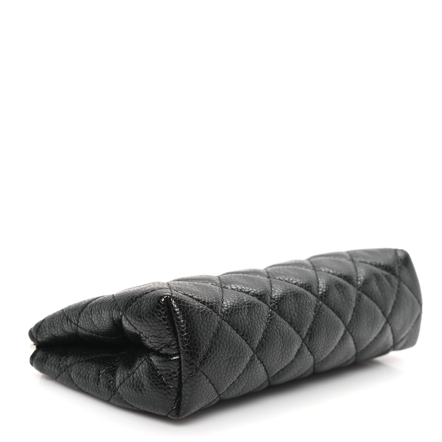 Caviar Quilted Cosmetic Case Black