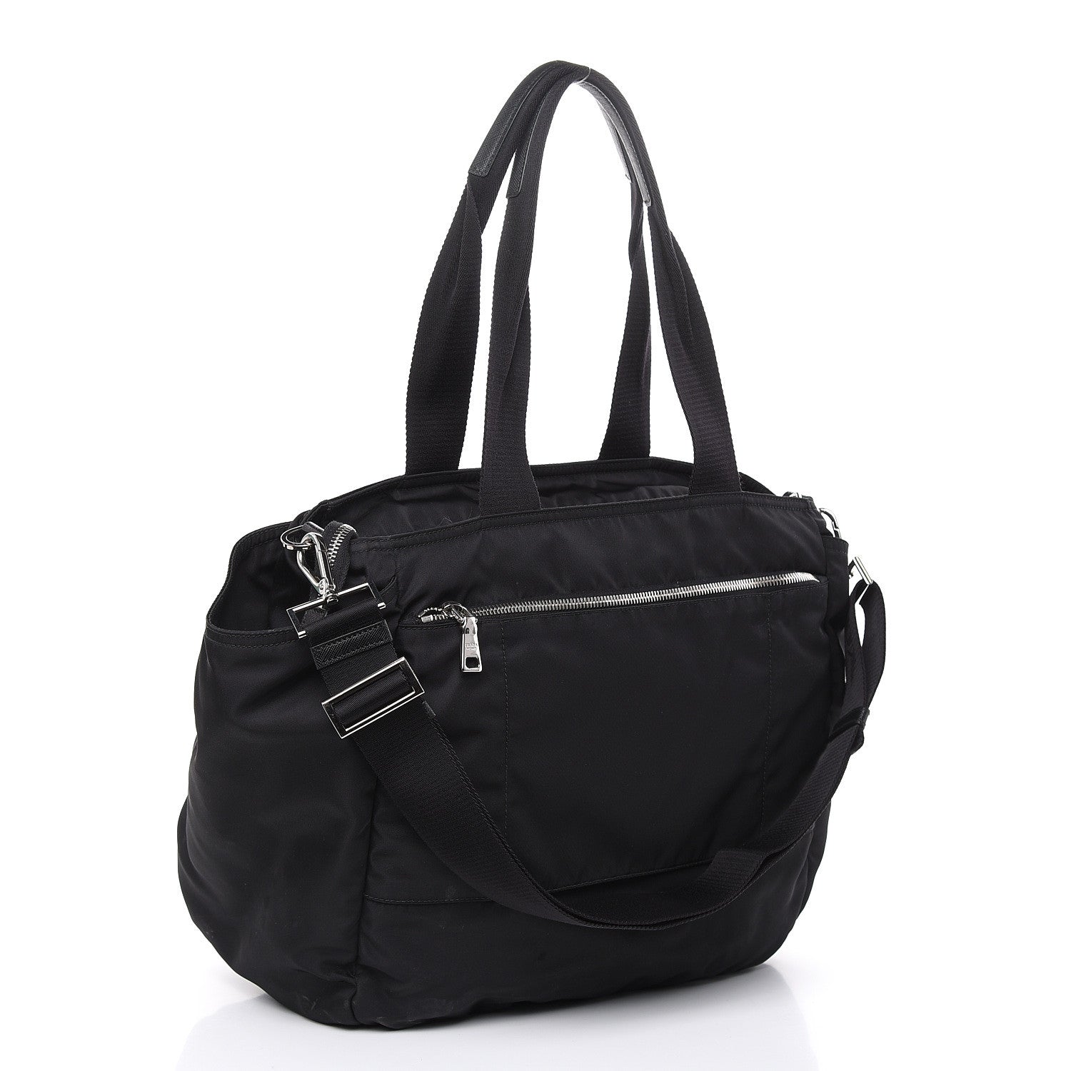Prada Tessuto Nylon Vela Diaper Bag Black 4 of 13