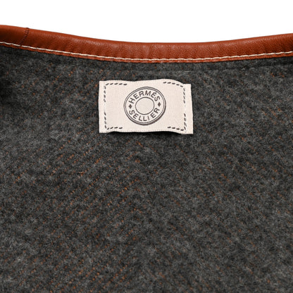 Hermes Wool Cashmere Bivouac Poncho Gold 5 of 7