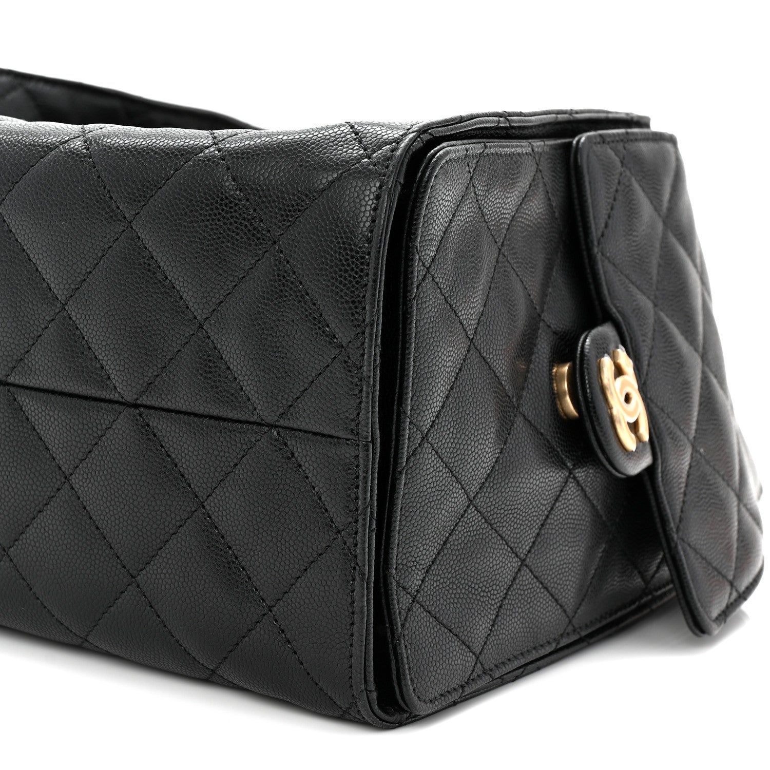 Chanel Caviar Quilted Medium Chanel 25 Handbag Black 11 of 12