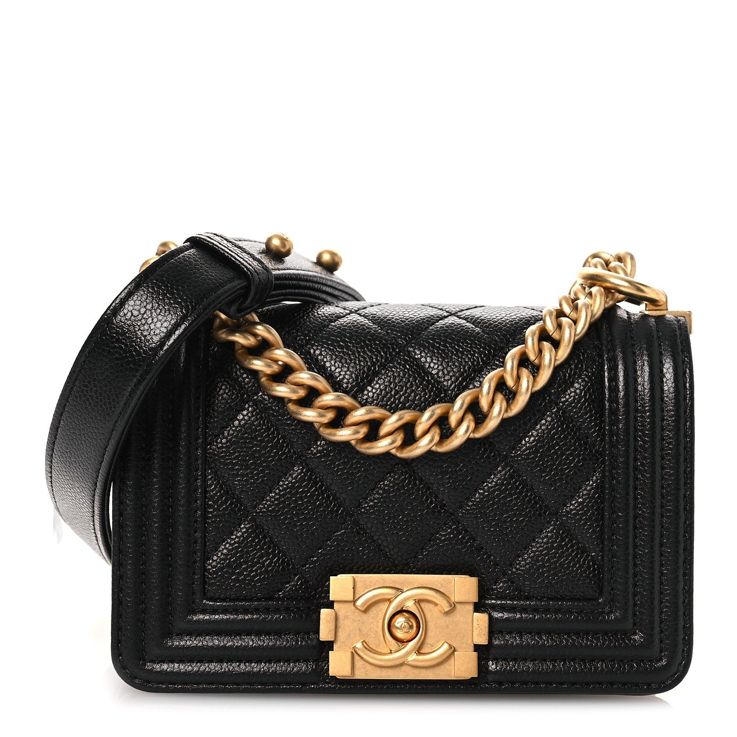 Chanel Caviar Quilted Mini Boy Flap Black 1 of 11