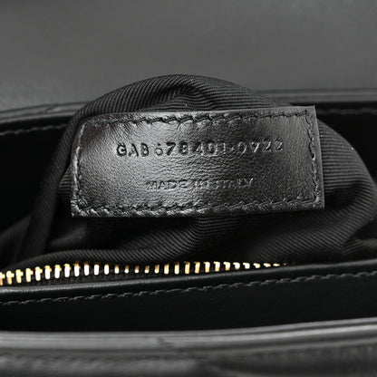 Saint Laurent Calfskin Y Quilted Monogram Toy Loulou Crossbody Bag Black 8 of 12