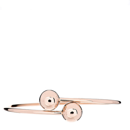 Tiffany 18K Rose Gold 11mm HardWear Ball Bypass Bracelet 1 of 5