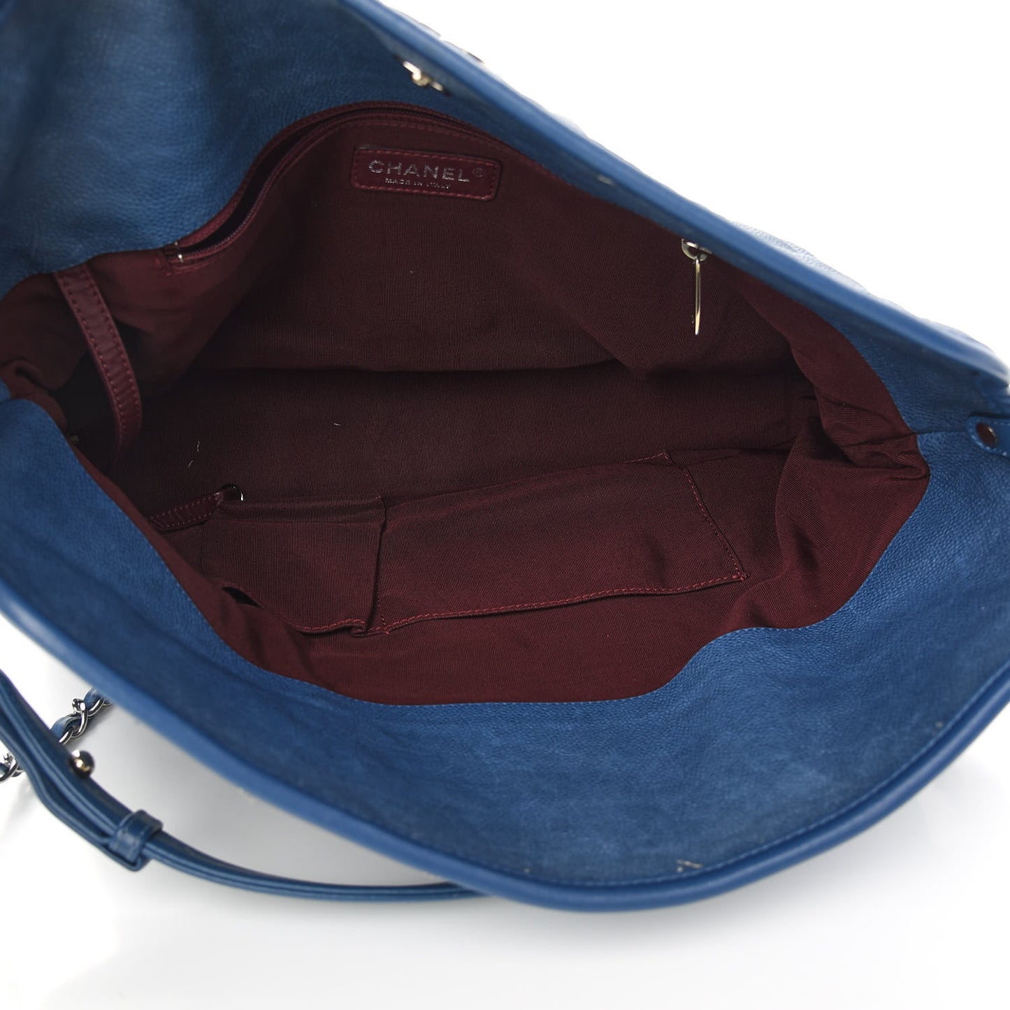 Caviar Quilted French Riviera Hobo Blue