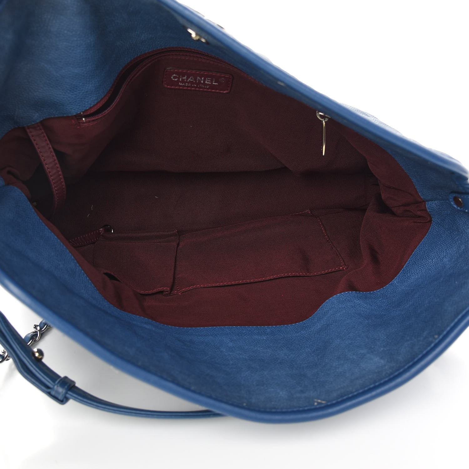 Chanel Caviar Quilted French Riviera Hobo Blue 5 of 9