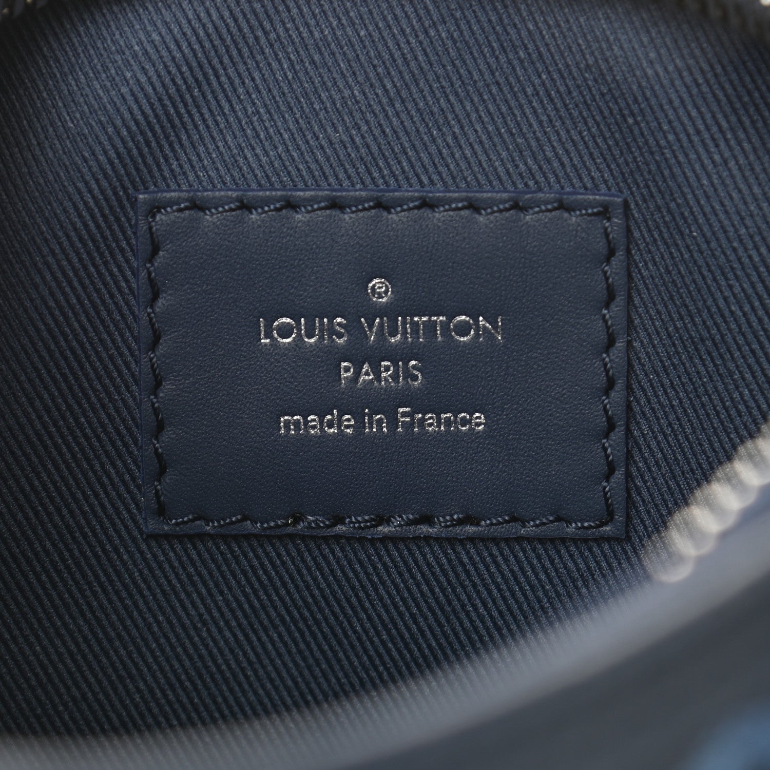 Louis Vuitton Monogram Ink Watercolor Keepall XS Blue 6 of 8
