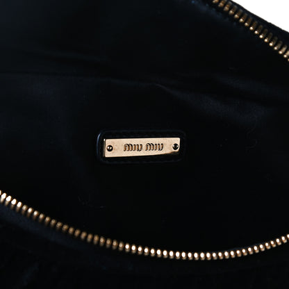 Miu Miu Velvet Matelasse Belt Bag Black 6 of 12