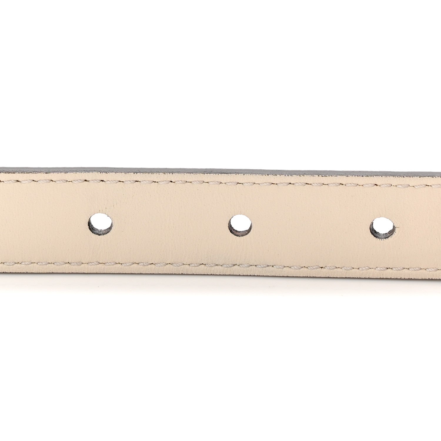 Gucci Plutone Calfskin Double G 20mm Belt 75 30 Mystic White 5 of 5