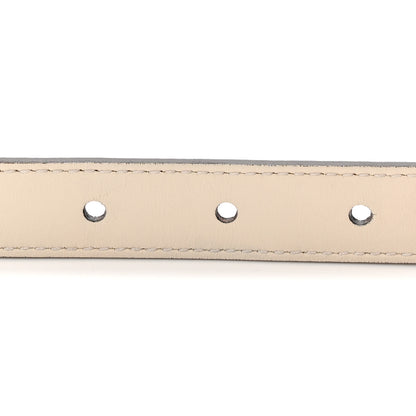 Gucci Plutone Calfskin Double G 20mm Belt 75 30 Mystic White 5 of 5